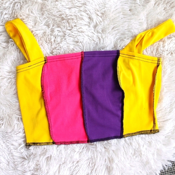 Color Block Short Set - Picture 3 of 4